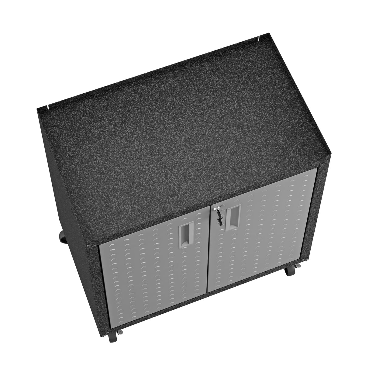 Fortress 31.5" Mobile Garage Cabinet with Shelves in Grey by Manhattan Comfort at Eve Furniture