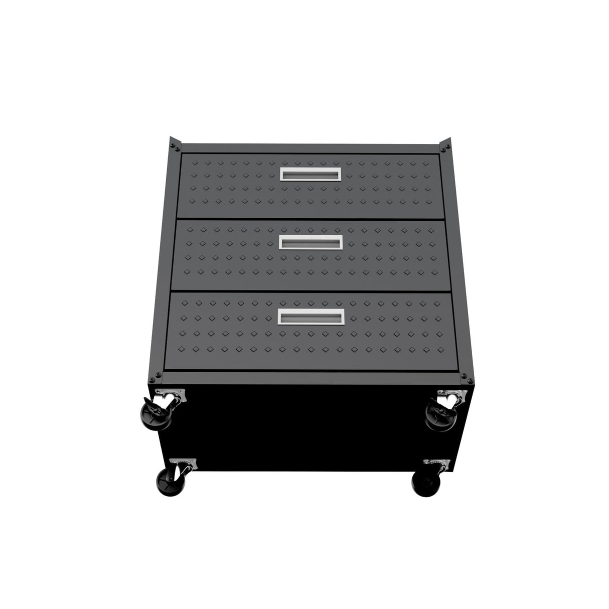 Fortress 31.5" Mobile Garage Chest with Drawers in Charcoal Grey by Manhattan Comfort at Eve Furniture