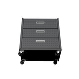 Fortress 31.5" Mobile Garage Chest with Drawers in Charcoal Grey by Manhattan Comfort at Eve Furniture