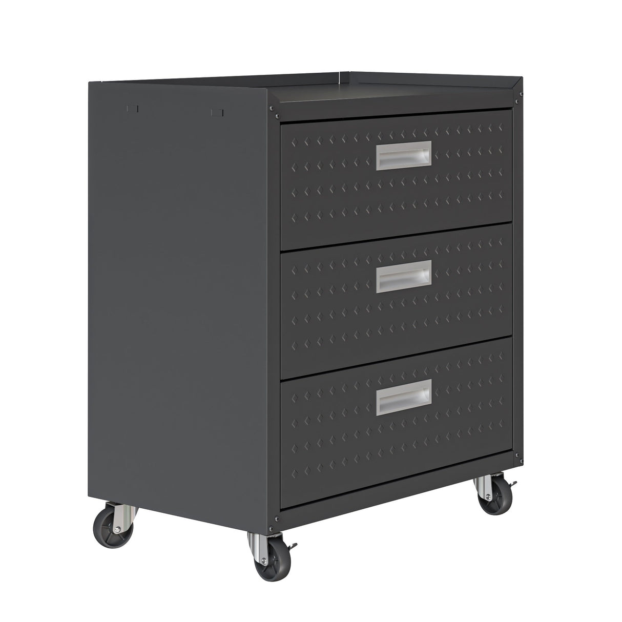 Fortress 31.5" Mobile Garage Chest with Drawers in Charcoal Grey by Manhattan Comfort at Eve Furniture