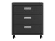 Fortress 31.5" Mobile Garage Chest with Drawers in Charcoal Grey by Manhattan Comfort at Eve Furniture