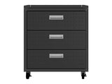 Fortress 31.5" Mobile Garage Chest with Drawers in Charcoal Grey by Manhattan Comfort at Eve Furniture