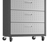 Fortress 31.5" Mobile Garage Chest with Drawers in Grey by Manhattan Comfort at Eve Furniture