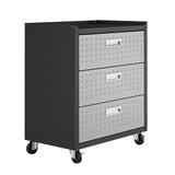 Fortress 31.5" Mobile Garage Chest with Drawers in Grey by Manhattan Comfort at Eve Furniture