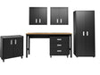 Fortress 6-Piece Garage Set in Charcoal Grey by Manhattan Comfort at Eve Furniture