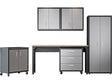 Fortress 6-Piece Garage Set in Grey by Manhattan Comfort at Eve Furniture