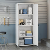 Fortress 6-Piece Garage Set in White by Manhattan Comfort at Eve Furniture