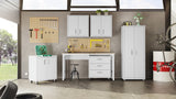 Fortress 6-Piece Garage Set in White by Manhattan Comfort at Eve Furniture