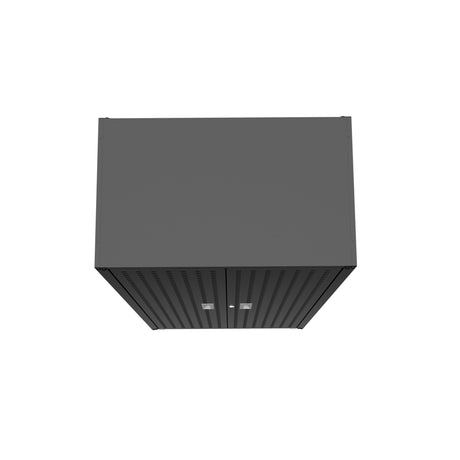 Fortress 74.8" Tall Garage Cabinet in Charcoal Grey by Manhattan Comfort at Eve Furniture