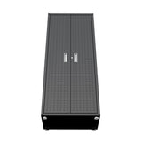 Fortress 74.8" Tall Garage Cabinet in Charcoal Grey by Manhattan Comfort at Eve Furniture