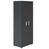 Fortress 74.8" Tall Garage Cabinet in Charcoal Grey by Manhattan Comfort at Eve Furniture