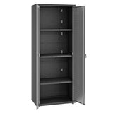 Fortress 74.8" Tall Garage Cabinet in Grey by Manhattan Comfort at Eve Furniture