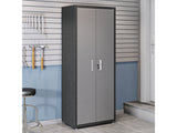 Fortress 74.8" Tall Garage Cabinet in Grey by Manhattan Comfort at Eve Furniture