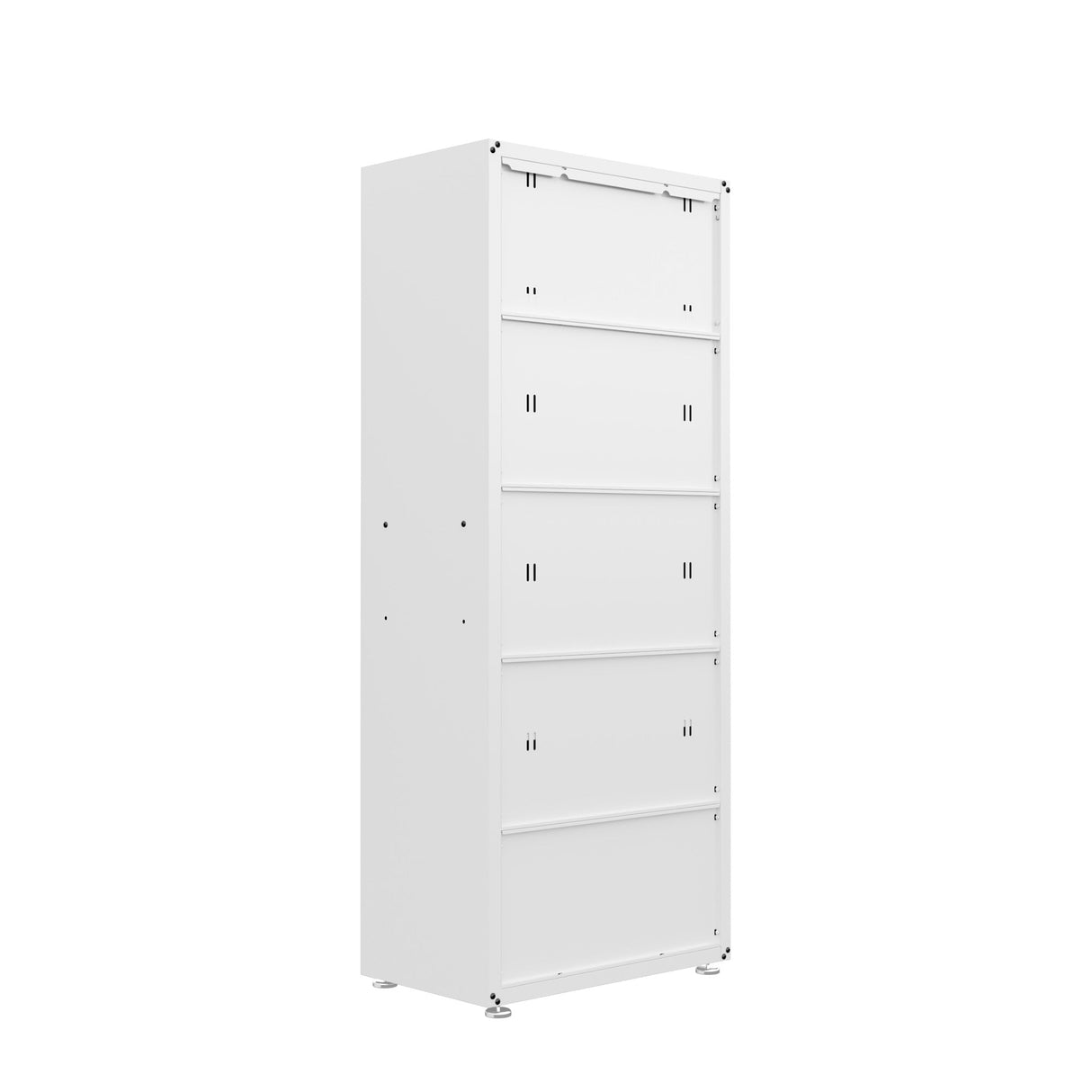 Fortress 74.8" Tall Garage Cabinet in White by Manhattan Comfort at Eve Furniture