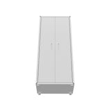 Fortress 74.8" Tall Garage Cabinet in White by Manhattan Comfort at Eve Furniture