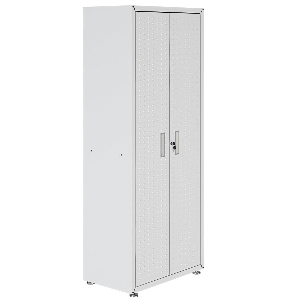 Fortress 74.8" Tall Garage Cabinet in White by Manhattan Comfort at Eve Furniture