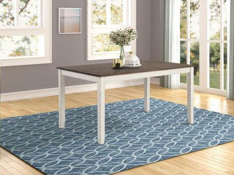 Fortress Chestnut/Vintage White 7-Piece Dining Set by Coaster at Eve Furniture