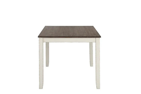 Fortress Chestnut/Vintage White 7-Piece Dining Set by Coaster at Eve Furniture