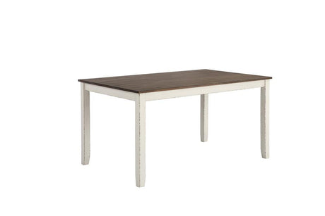 Fortress Chestnut/Vintage White 7-Piece Dining Set by Coaster at Eve Furniture