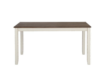 Fortress Chestnut/Vintage White 7-Piece Dining Set by Coaster at Eve Furniture