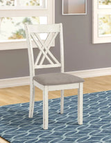 Fortress Chestnut/Vintage White 7-Piece Dining Set by Coaster at Eve Furniture