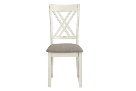 Fortress Chestnut/Vintage White 7-Piece Dining Set by Coaster at Eve Furniture