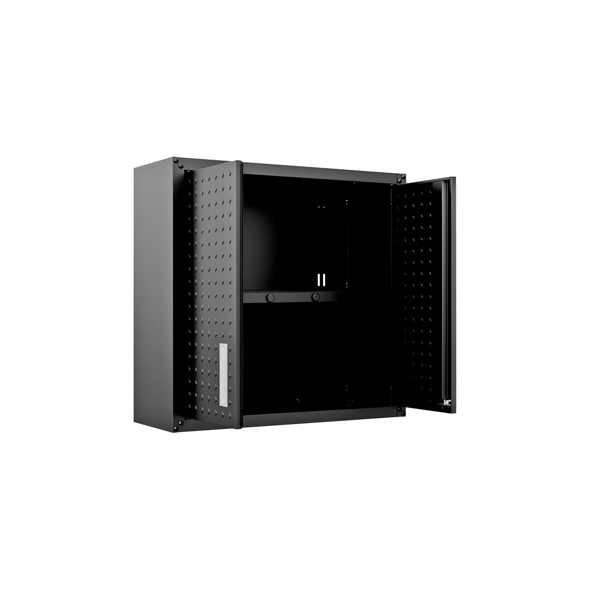 Fortress Floating Garage Cabinet in Charcoal Grey by Manhattan Comfort at Eve Furniture