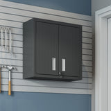 Fortress Floating Garage Cabinet in Charcoal Grey by Manhattan Comfort at Eve Furniture