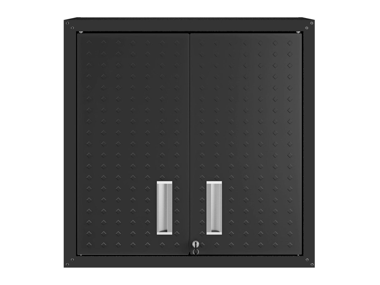 Fortress Floating Garage Cabinet in Charcoal Grey by Manhattan Comfort at Eve Furniture