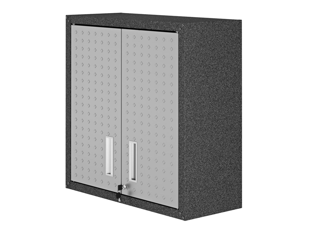 Fortress Floating Garage Cabinet in Grey by Manhattan Comfort at Eve Furniture