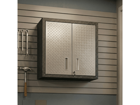 Fortress Floating Garage Cabinet in Grey by Manhattan Comfort at Eve Furniture