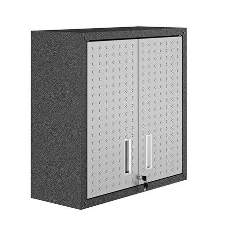 Fortress Floating Garage Cabinet in Grey (set of 2) by Manhattan Comfort at Eve Furniture