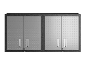 Fortress Floating Garage Cabinet in Grey (set of 2) by Manhattan Comfort at Eve Furniture