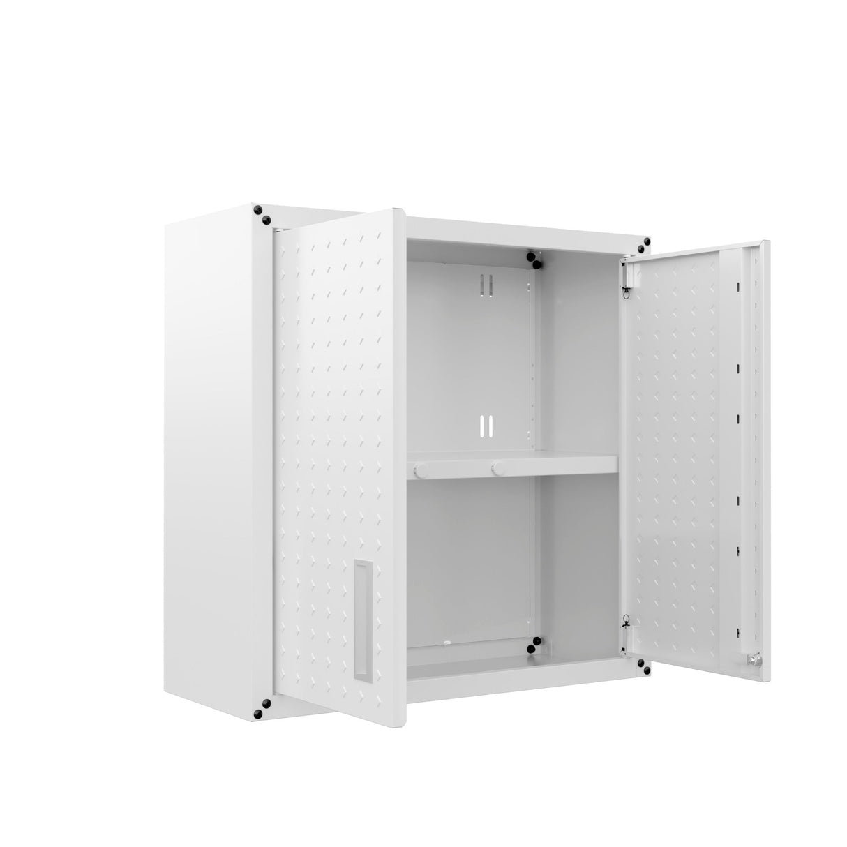 Fortress Floating Garage Cabinet in White by Manhattan Comfort at Eve Furniture