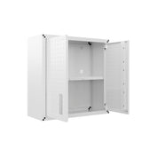 Fortress Floating Garage Cabinet in White by Manhattan Comfort at Eve Furniture