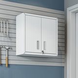 Fortress Floating Garage Cabinet in White by Manhattan Comfort at Eve Furniture