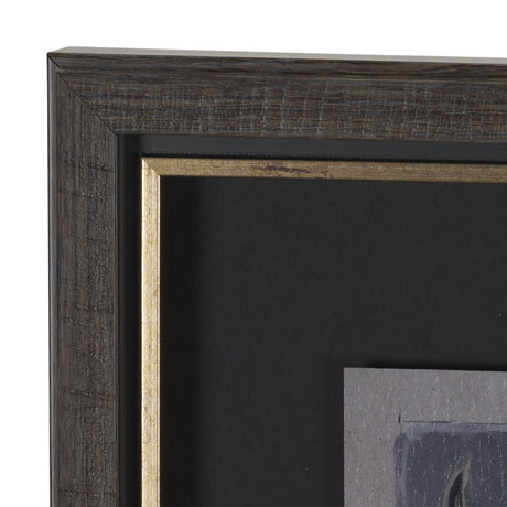 Forty-Eight by Natalia Boychenko-Tariq Hand-Embellished Textured Framed Artwork Matted under Glass by Mercana at Eve Furniture