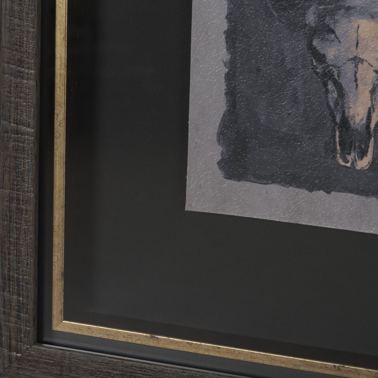 Forty-Eight by Natalia Boychenko-Tariq Hand-Embellished Textured Framed Artwork Matted under Glass by Mercana at Eve Furniture