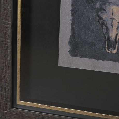 Forty-Eight by Natalia Boychenko-Tariq Hand-Embellished Textured Framed Artwork Matted under Glass by Mercana at Eve Furniture