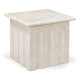 Forum Cream Beige Marble Side Table by MOES at Eve Furniture