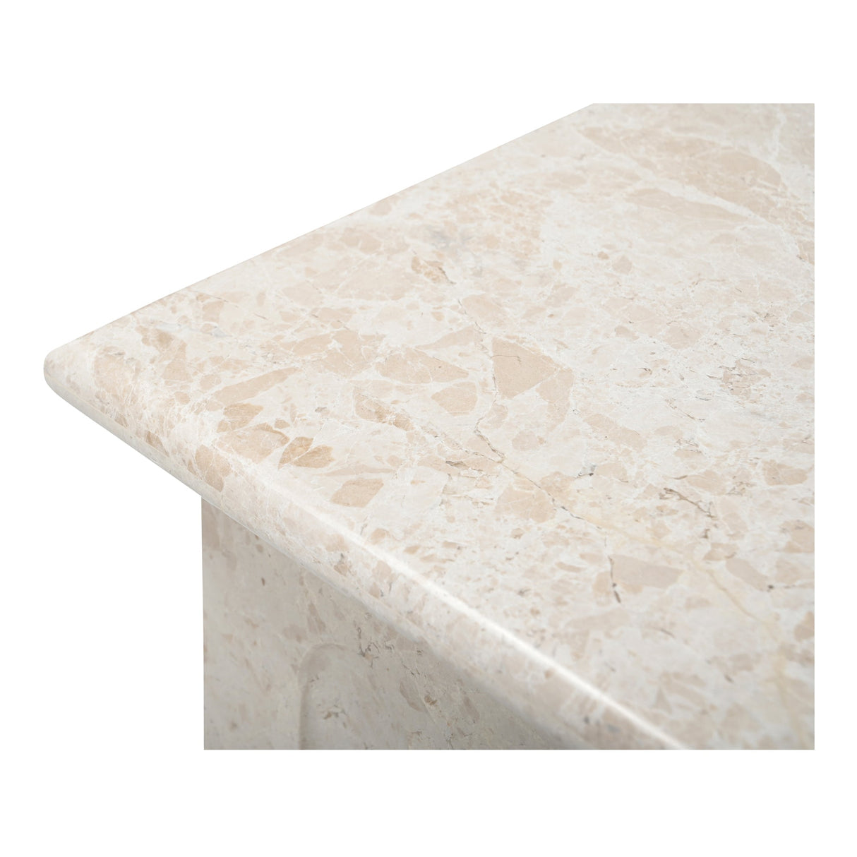 Forum Cream Beige Marble Side Table by MOES at Eve Furniture