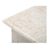 Forum Cream Beige Marble Side Table by MOES at Eve Furniture