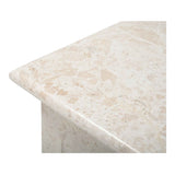Forum Cream Beige Marble Side Table