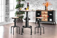 Foskey Antique Black/Natural Tone 3-Piece Bar Table Set by Furniture of America at Eve Furniture