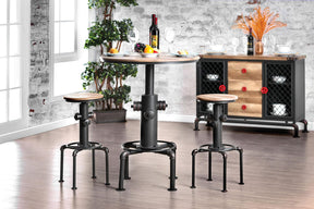 Foskey Antique Black/Natural Tone Bar Table by Furniture of America at Eve Furniture