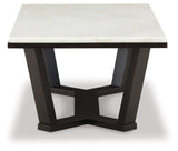 Fostead White/Espresso Coffee Table by Ashley at Eve Furniture