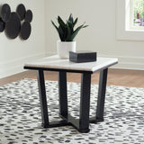 Fostead White/Espresso End Table by Ashley at Eve Furniture