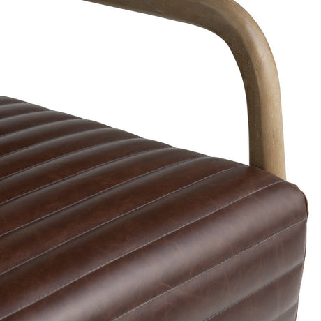 Foster Brown/Brown Accent Chair by Crestview at Eve Furniture