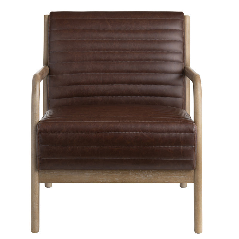 Foster Brown/Brown Accent Chair by Crestview at Eve Furniture