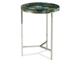 Foster Green Jasper Top Chairside Table